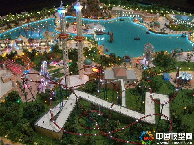 游樂(lè)場(chǎng)設(shè)備演示沙盤模型，燃?xì)獍踩鹿恃菔旧潮P模型