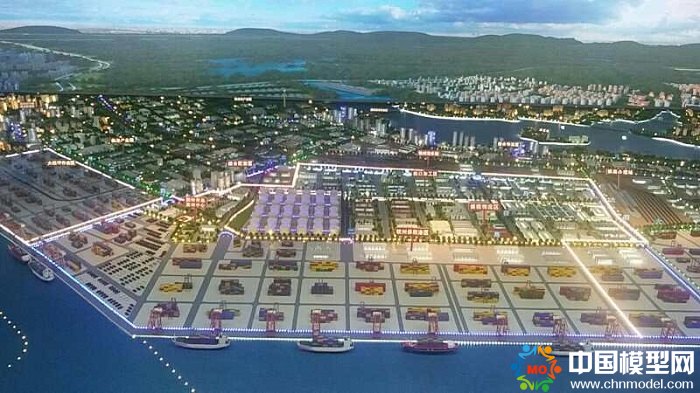 廣西欽州港總體規(guī)劃模型
