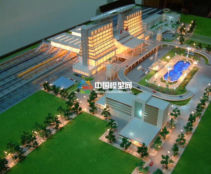 昆明火車站沙盤模型