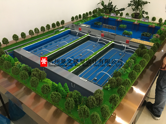 循環(huán)水生態(tài)魚養(yǎng)殖系統(tǒng)沙盤模型