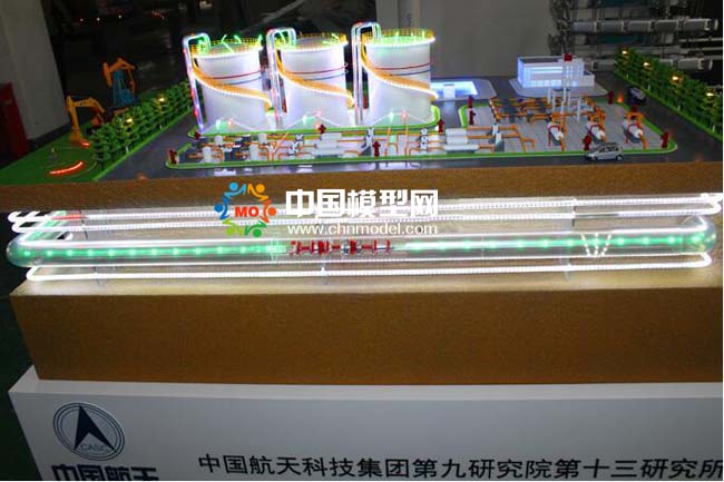 儲(chǔ)油罐區(qū)安全檢測(cè)沙盤(pán)模型（航天九院）