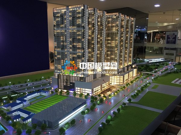 吉隆坡商業(yè)綜合體沙盤模型