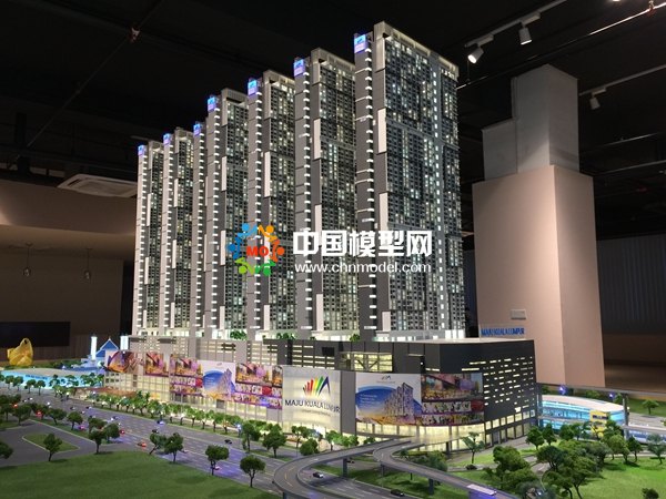 吉隆坡商業(yè)綜合體沙盤模型