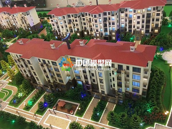 花園式洋房沙盤模型