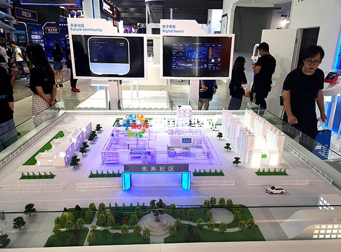 未來社區(qū)智慧生活沙盤模型