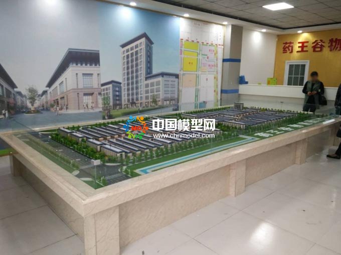 藥王谷物流園沙盤模型展現(xiàn)園區(qū)規(guī)模