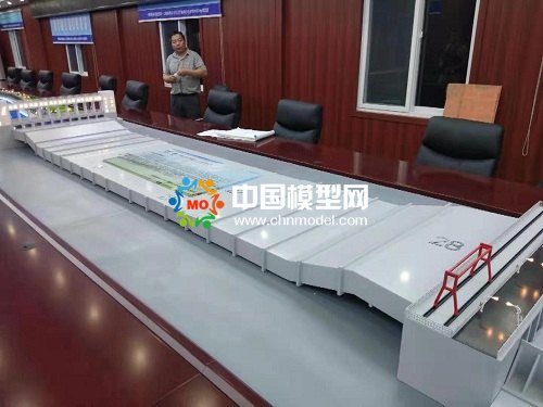 河道倒虹吸導(dǎo)流施工沙盤模型