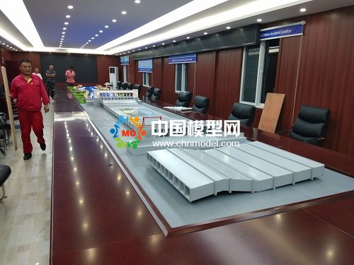 河道倒虹吸導(dǎo)流施工沙盤模型