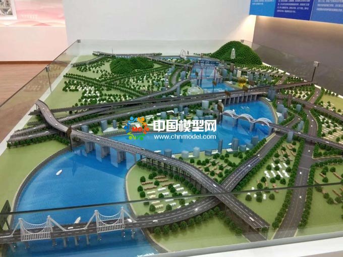 橋梁沙盤(pán)模型展播
