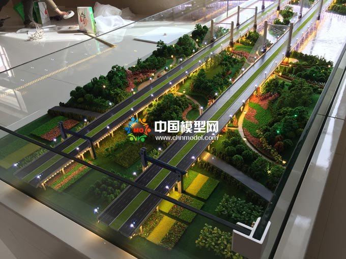 高速公路橋沙盤模型
