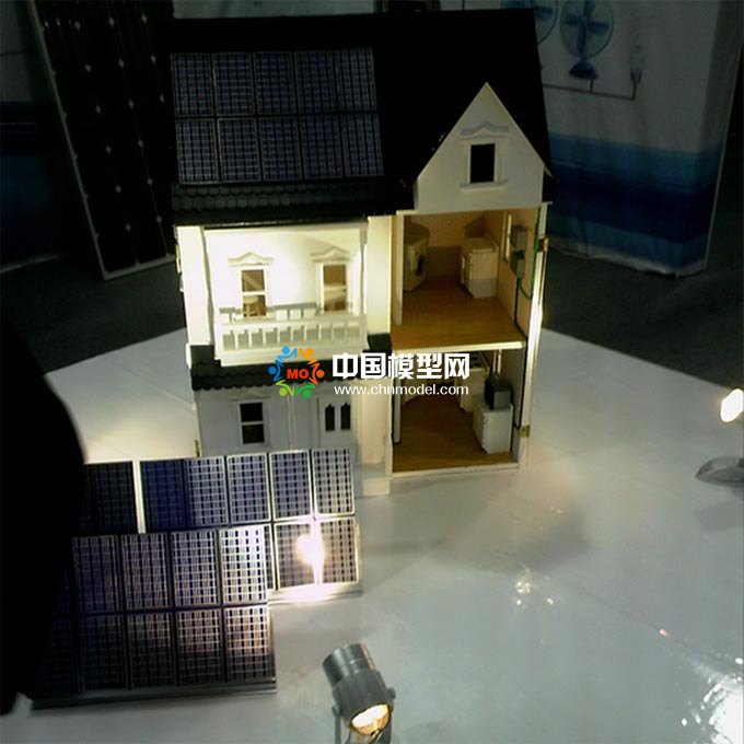 太陽(yáng)能光伏屋頂發(fā)電沙盤模型
