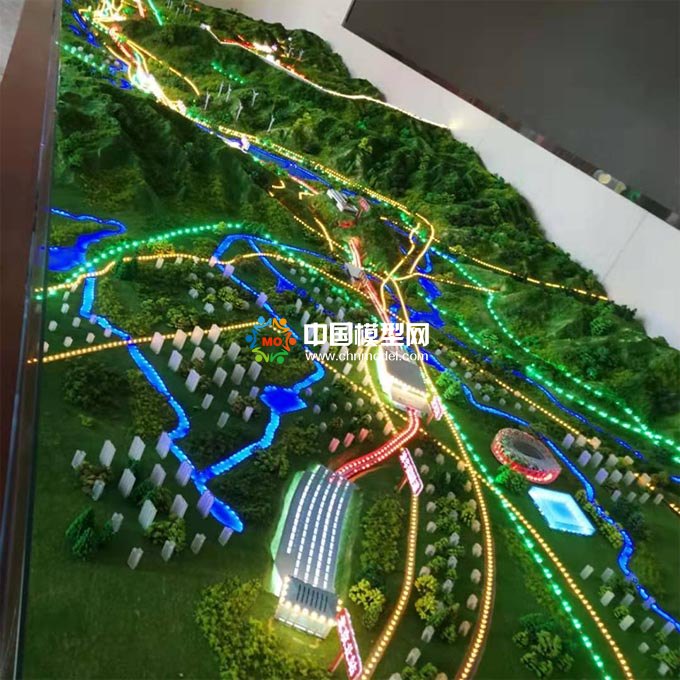 高鐵路網(wǎng)沙盤模型