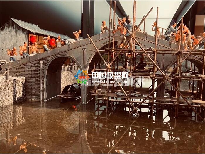 拱宸橋修建微縮場景模型