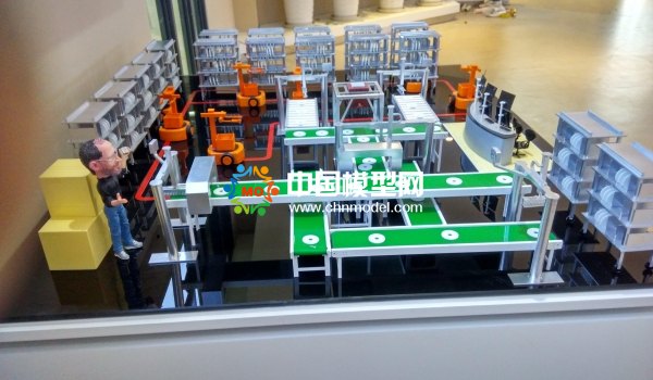 智慧工廠(chǎng)沙盤(pán)模型，生產(chǎn)線(xiàn)沙盤(pán)模型