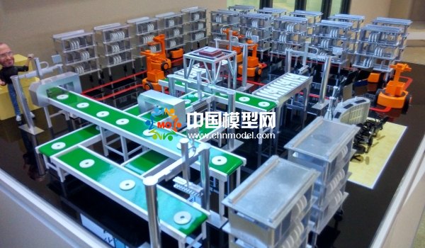 智慧工廠(chǎng)沙盤(pán)模型，生產(chǎn)線(xiàn)沙盤(pán)模型