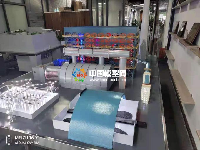 火力發(fā)電站原理流程沙盤模型