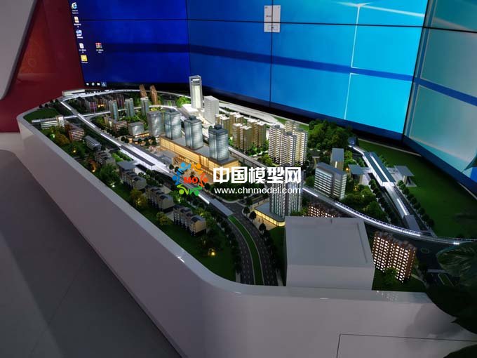 城市輕軌沙盤模型