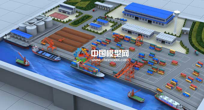港口集裝箱模型