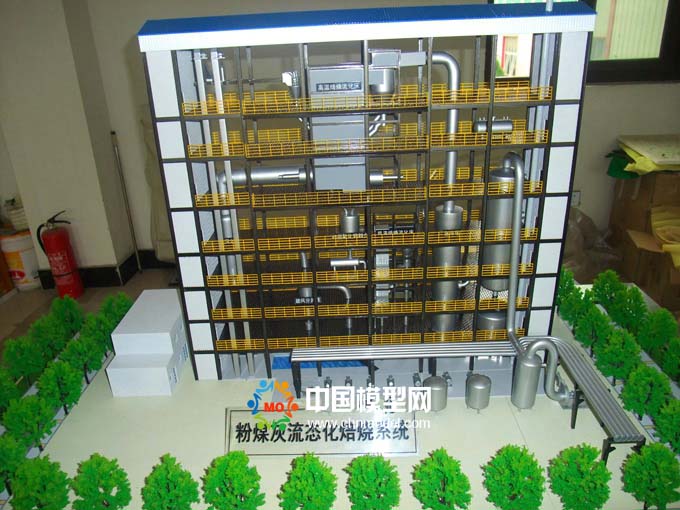 粉煤灰硫酸焙燒處理沙盤模型