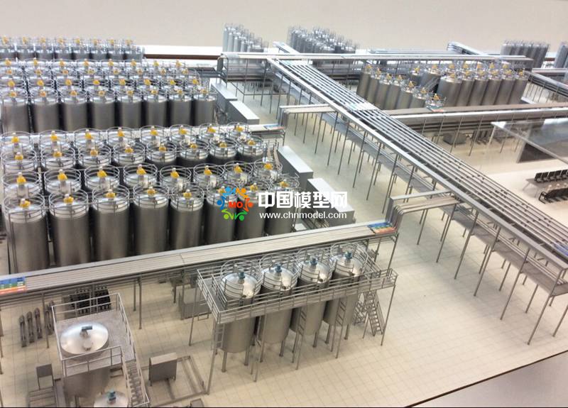 牛奶生產(chǎn)線模型，乳業(yè)生產(chǎn)線沙盤模型
