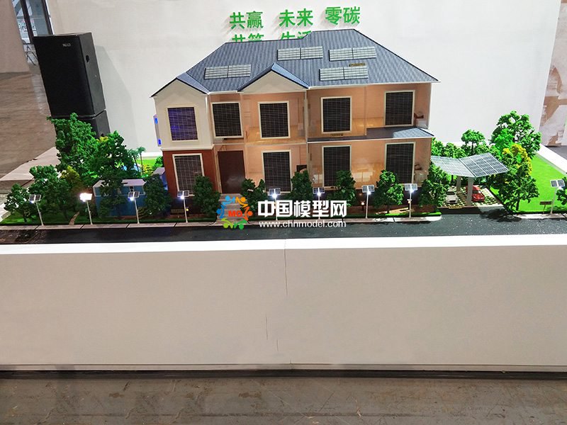 碳中和碳達峰沙盤模型，零碳光伏模型