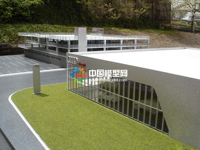 汽車展館沙盤模型，汽車展廳4S店沙盤模型