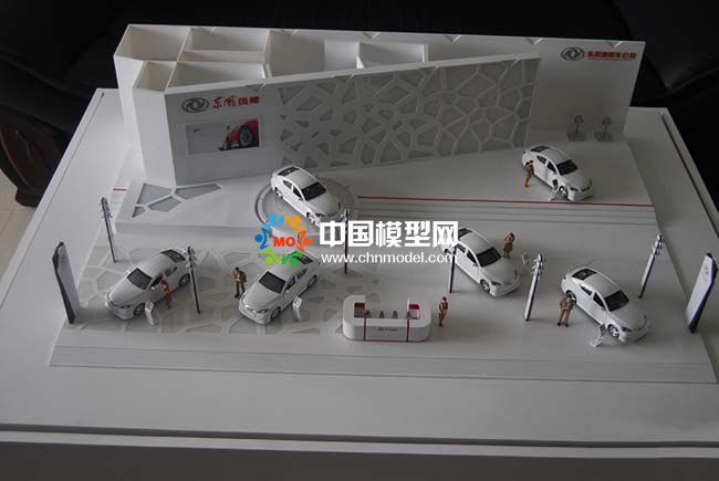 汽車展館沙盤模型，汽車展廳4S店沙盤模型
