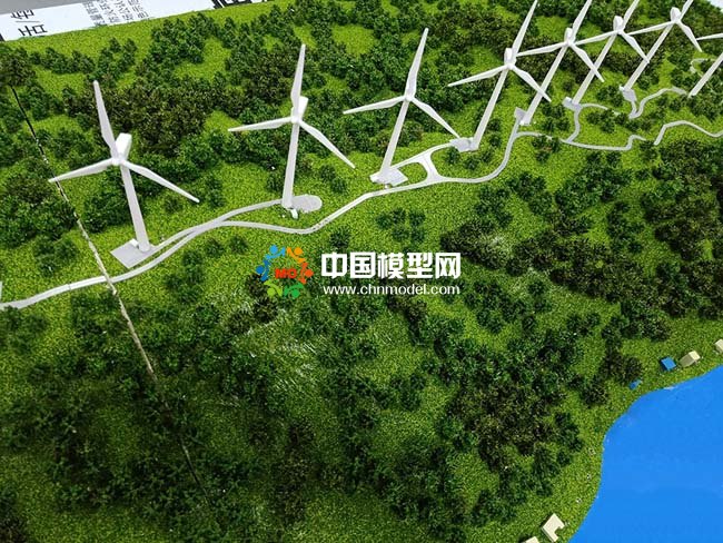 平原風(fēng)電場(chǎng)沙盤模型