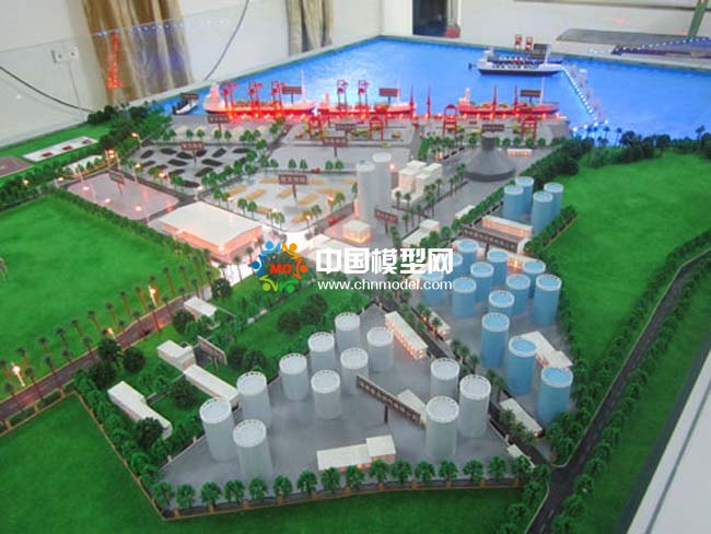 海南新興港碼頭沙盤模型