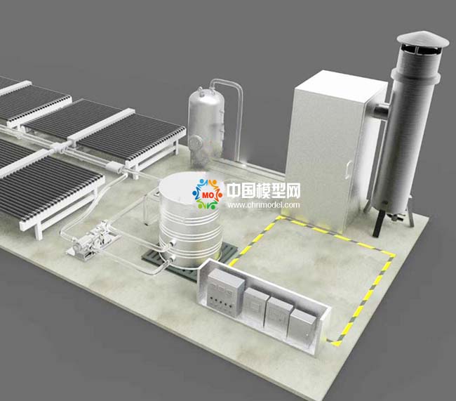 太陽(yáng)能轉(zhuǎn)化裝置沙盤模型