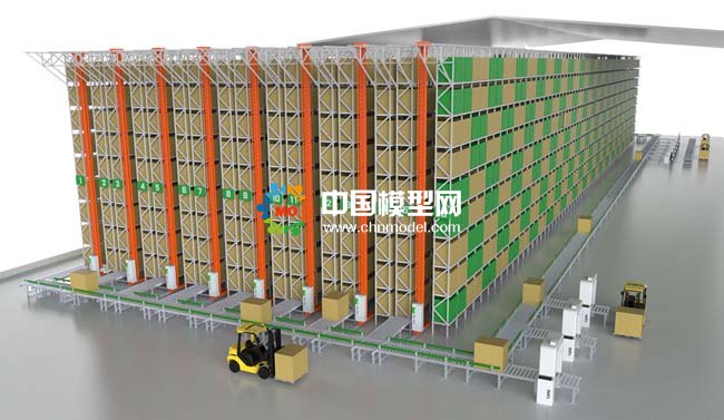 智能倉(cāng)儲(chǔ)系統(tǒng)沙盤(pán)模型