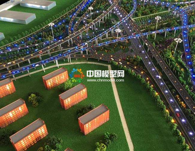 張江立交橋沙盤模型