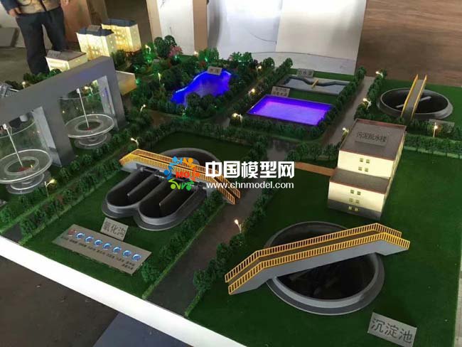 水環(huán)境監(jiān)測處理沙盤模型