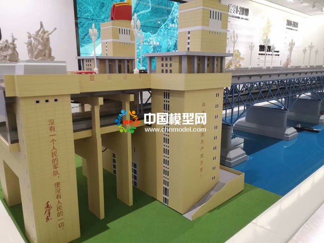 南京長(zhǎng)江大橋沙盤模型