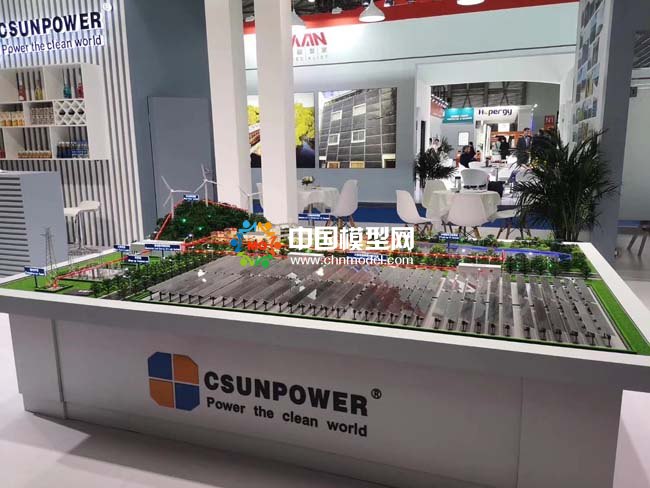 漢伏能源高效光伏組件應(yīng)用場(chǎng)景沙盤(pán)模型