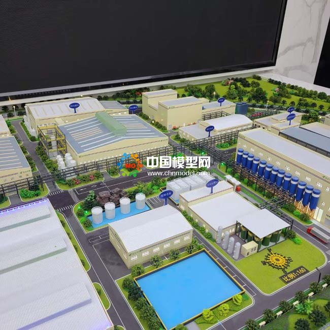 固體廢物處置利用，電解銅項目沙盤模型