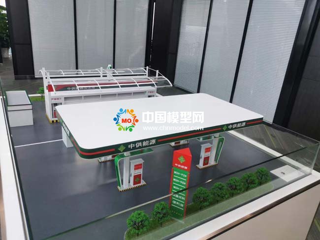 碳氫油新能源加注站沙盤模型