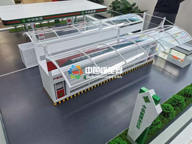 碳氫油新能源加注站沙盤模型