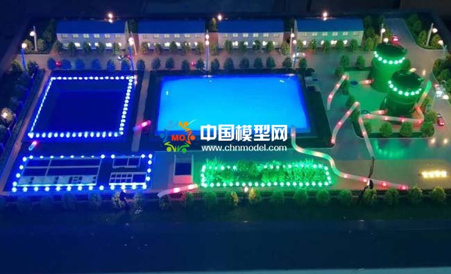 集中式沼氣能源站糞污資源化利用沙盤模型