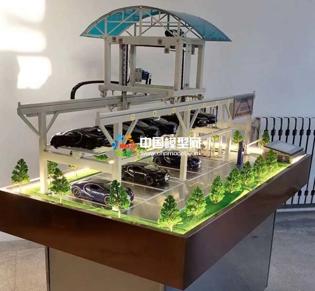 智慧停車立體升降車庫(kù)沙盤(pán)模型