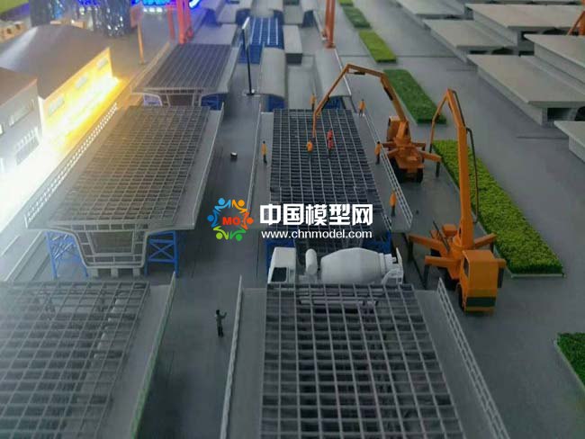 中鐵十局預制梁場沙盤模型