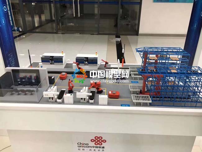 中國聯(lián)通RFID5G智慧物流解決方案沙盤模型