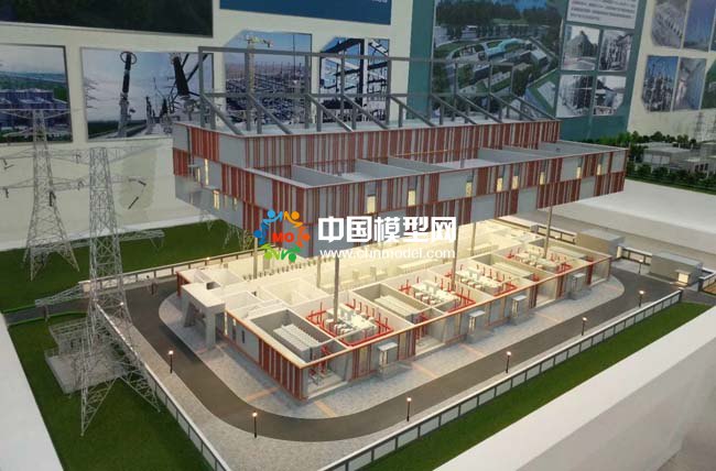 輸變電工程220KV變電站沙盤模型