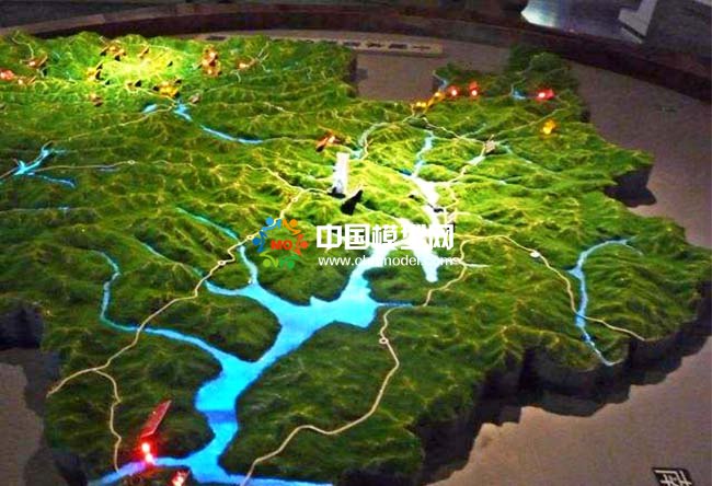 軍用地形地貌沙盤模型