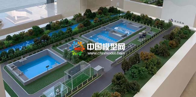 農(nóng)村污水處理系統(tǒng)及標(biāo)準(zhǔn)化鎮(zhèn)級污水處理廠沙盤模型