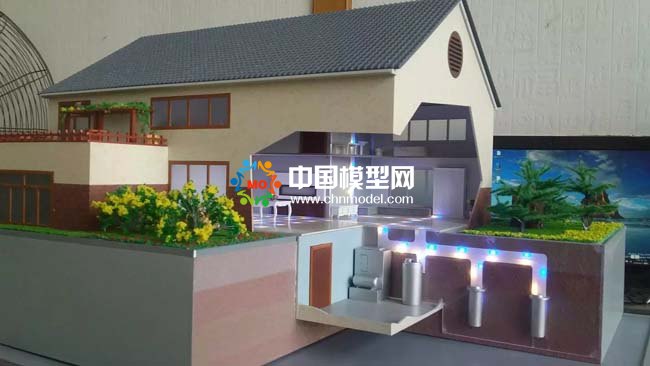 空氣能地暖系統(tǒng)沙盤模型