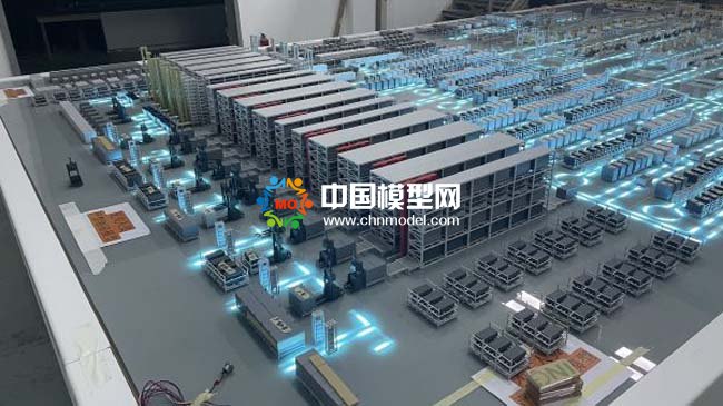 智能汽車生產(chǎn)線沙盤(pán)模型，智慧物流沙盤(pán)模型