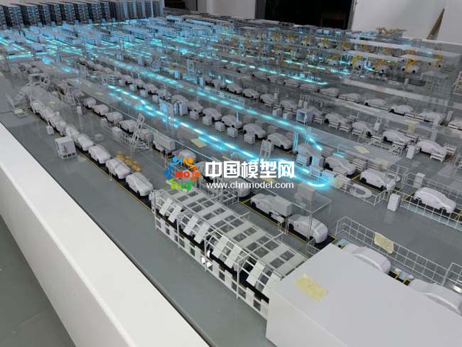 智能汽車生產(chǎn)線沙盤(pán)模型，智慧物流沙盤(pán)模型