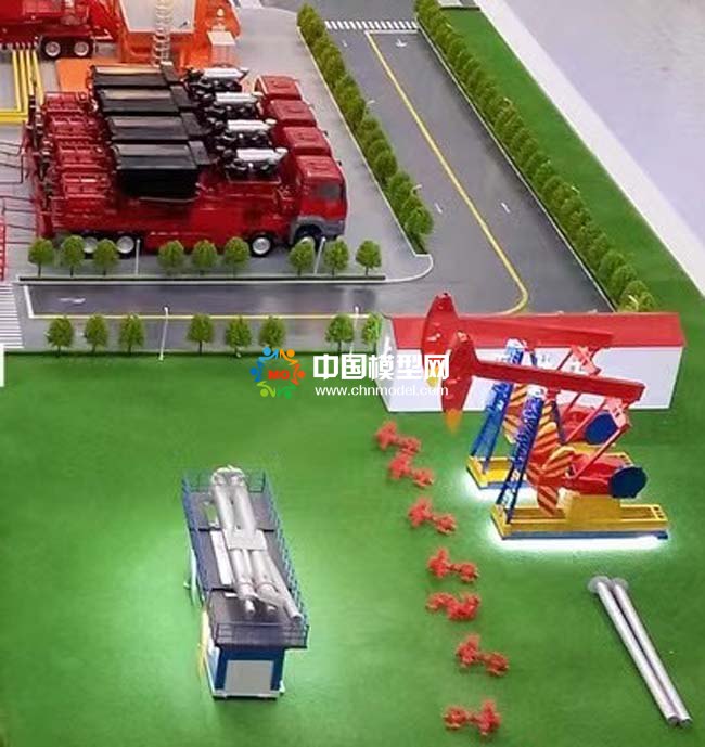 頁(yè)巖油開(kāi)采沙盤(pán)模型