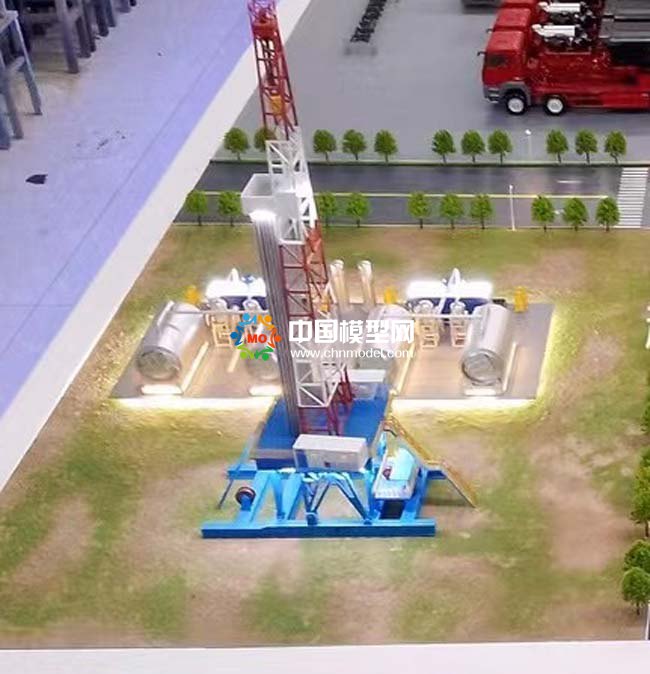 頁(yè)巖油開(kāi)采沙盤(pán)模型